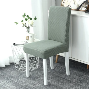 

1PCS Super Thick Cotton Spandex Dining Chair Cover Stretch One Piece Universal Chair Covers Machine Washable High Back Chair