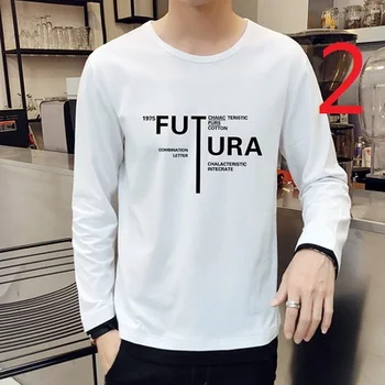 

Bottoming shirt men's long-sleeved autumn and winter plus velvet stripes trend Korean slim cotton t-shirt