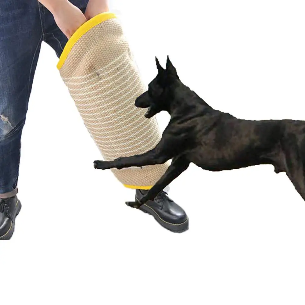 

Professional Jute Dog Training Bite toy Leg Sleeves with Handle for Training Work Dog German Shepherd Mastiff
