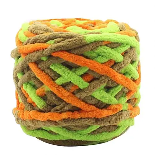 Мягкая плотная хлопчатобумажная трикотажная шерстяная пряжа, шар для рукоделия для свитера с шарфами - Цвет: Multicolor 42