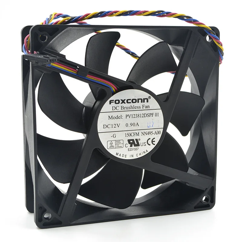 Для FOXCONN 12 см 12V 0.90A PV123812DSPF 01 12038 4-проводной PMW управление скоростью вентилятора