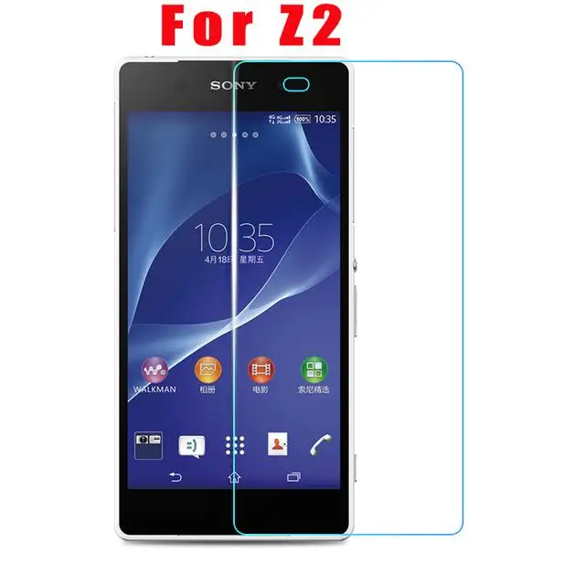 2 шт./лот с уровнем твердости 9H 0,3 мм 2.5D закаленное Стекло для Sony Xperia Z3 Compact Z1 Z2 Z4 Z5 премиум-класса с защитой от взрыва Экран протектор - Цвет: sony Z2