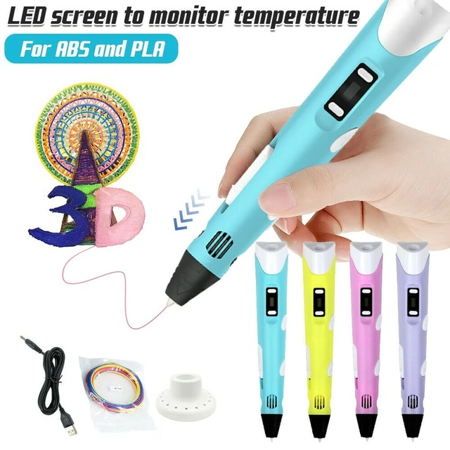3d Pen For Children 3d Drawing Printing Pen With Lcd Screen Compatible Pla  Filament Toys For Kids Christmas Birthday Gift - 3d Pens - AliExpress