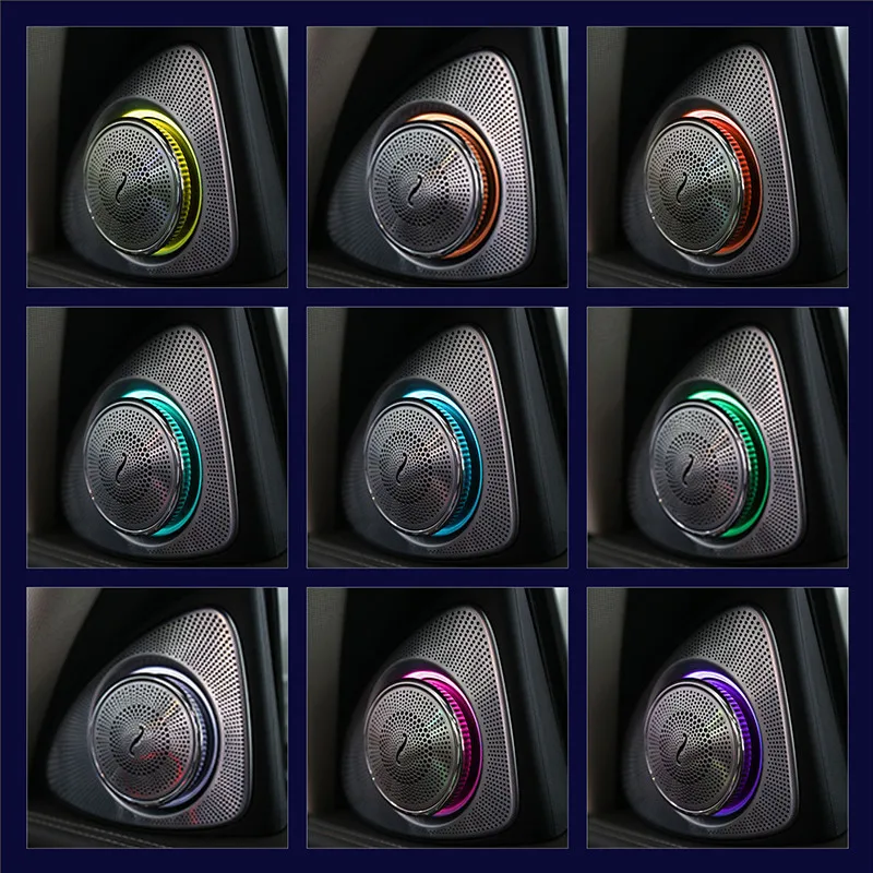 3D Rotation Glow Tweeter Speaker For Mercedes Benz