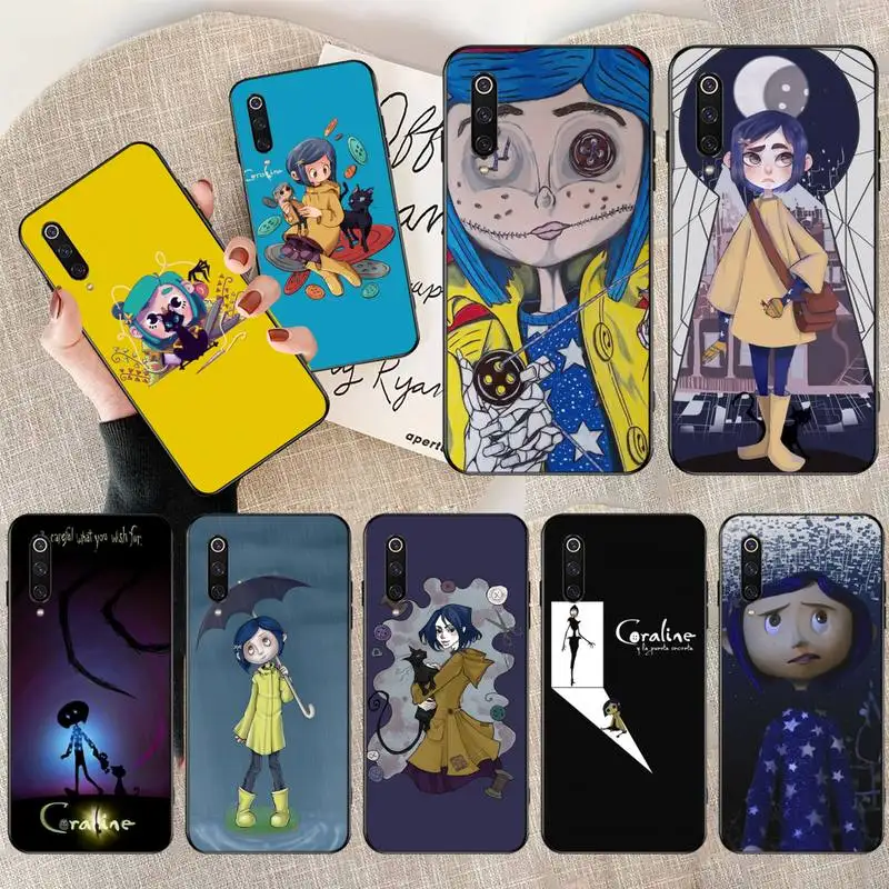 Мягкий чехол для телефона Coraline and the magic door с рисунком Xiaomi Mi10 10Pro 10 lite Mi9 9SE 8SE Pocophone F1