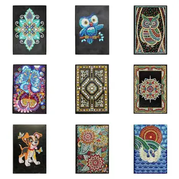 

50 Pages Diamond Painting Notebook DIY Flower Special Embroidery Cross Stitch Notebook