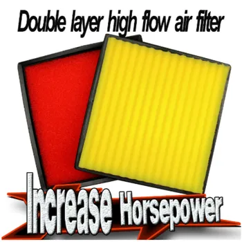 

Improve Horsepower Car Air Filter Double layer High Flow Auto Air Filter for 2009-2016 Vauxhall Astra MK6 1.4L Except Turbo