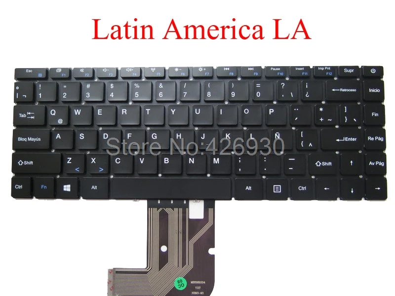 Ноутбук US SP UK AR LA KR клавиатура для chuwi для HeroBook 14 Английский Испанский Великобритания Аравия Латинская Америка Корея Новинка - Цвет: Latin America LA