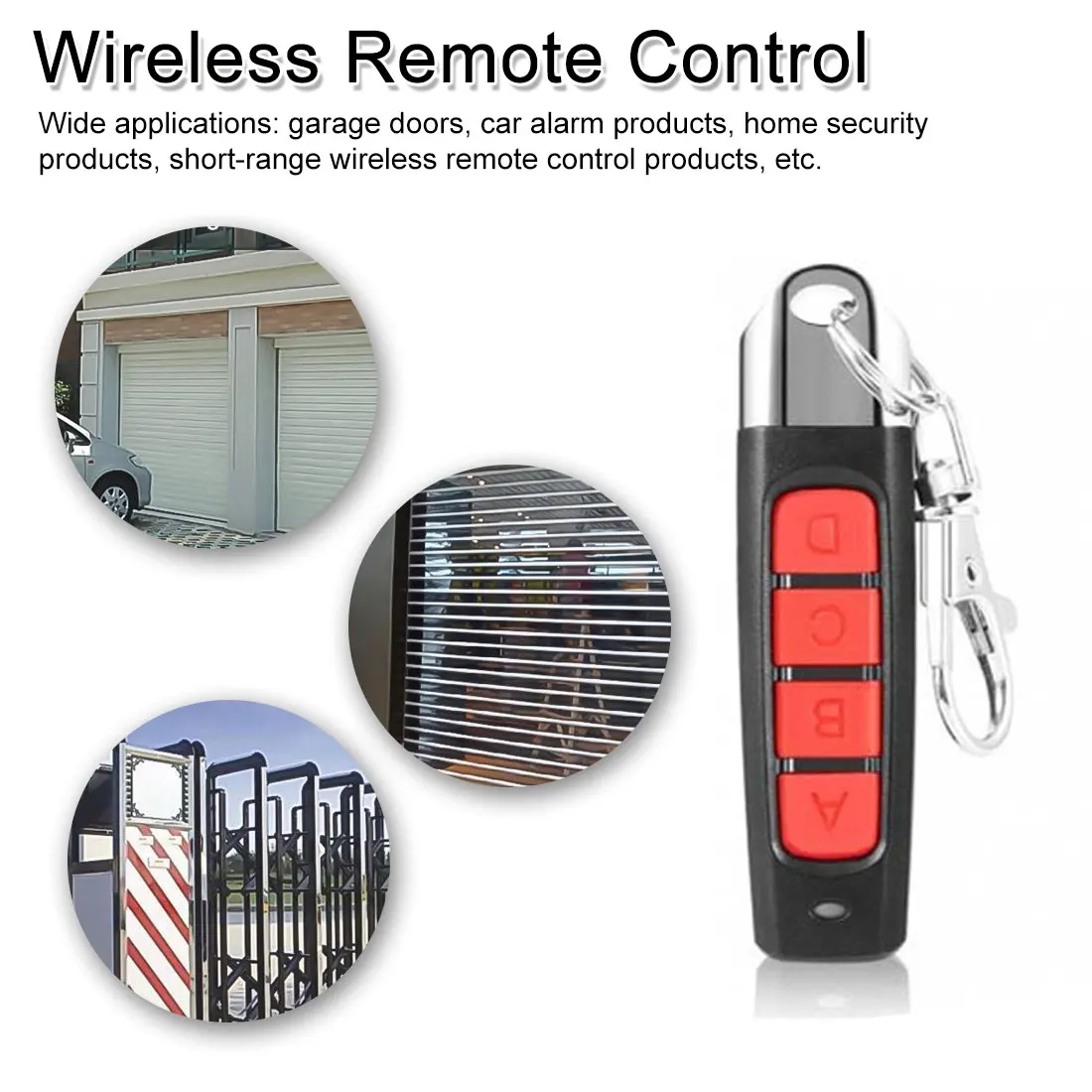 

Universal Wireless Remote Control 433 Mhz Remote Control Garage Gate Door Opener Duplicatorroad gate remote control rolling door