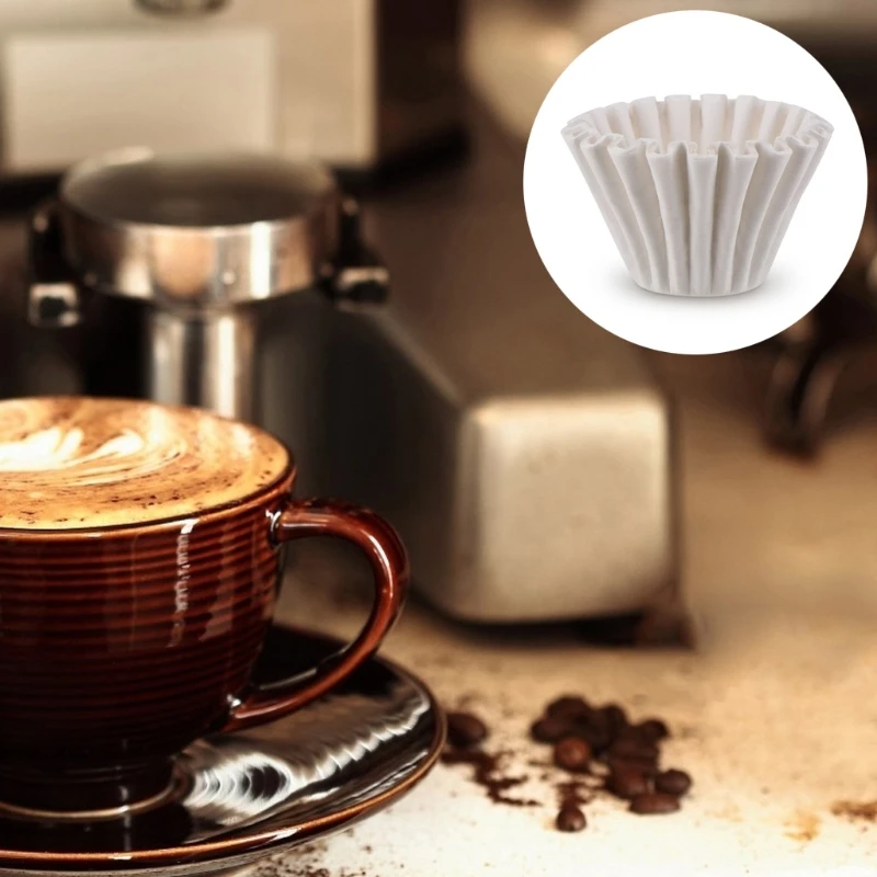 

50 Pcs/Set Replacement Coffee Filters Single Serving Paper for Espresso Machine Tea Tools