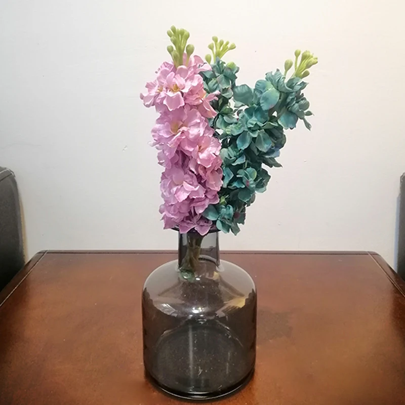 3 шт./компл. 26 см Delphinium Hyacinth искусственные головки цветов continental PU Цветы Свадебные