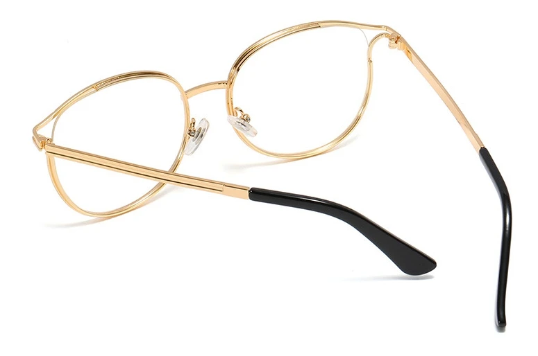 45962 пластиковые титановые круглые очки кошачий глаз оправа для мужчин и женщин Оптические модные компьютерные очки