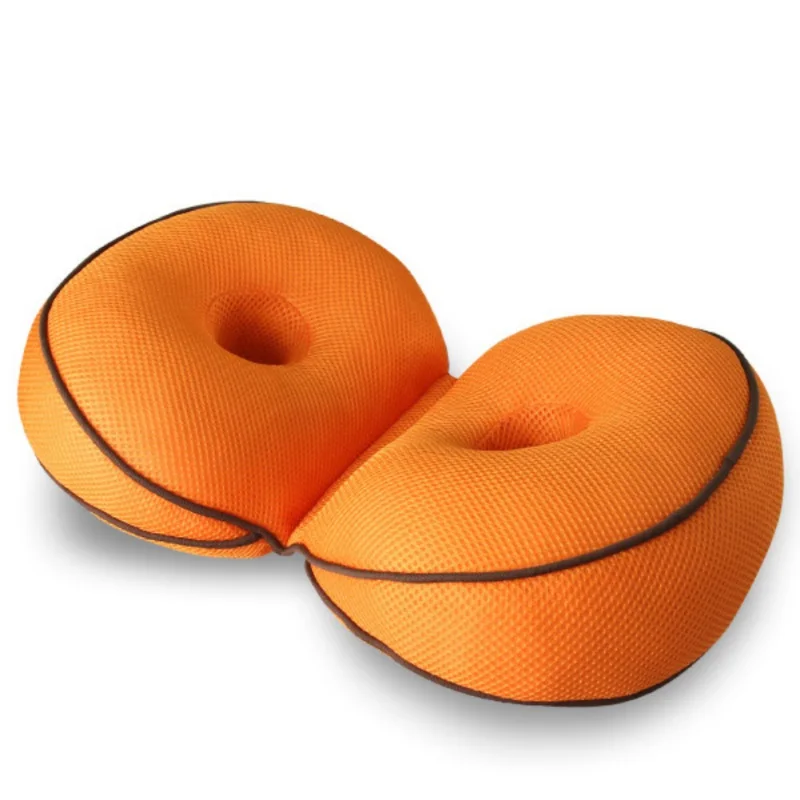 Multifunctional Seat Cushion Filling With Memory Foam Double O-shaped Hollow Design Hip Lift Back Waist Support Pillow Pad