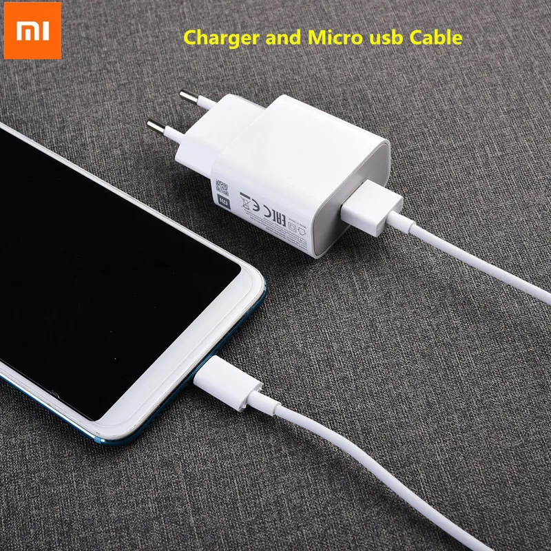 Оригинальное зарядное устройство Xiaomi с USB 5 В 2 А адаптер вилкой для ЕС и США