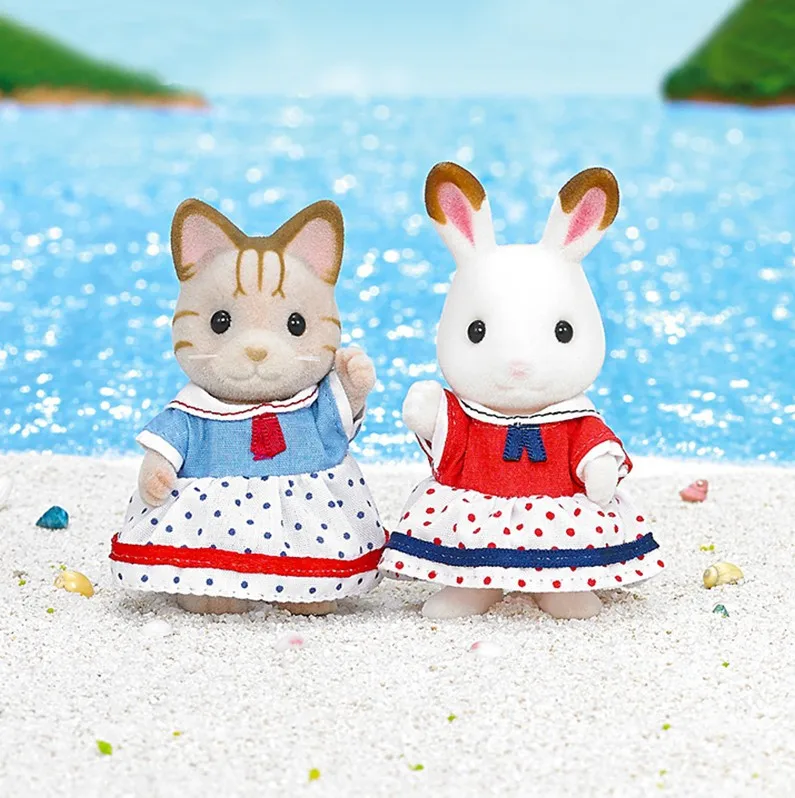 Semipkg детская игрушка Sylvanian Families двойные перчатки для воды игровой дом для девочек кукла игрушка 5232