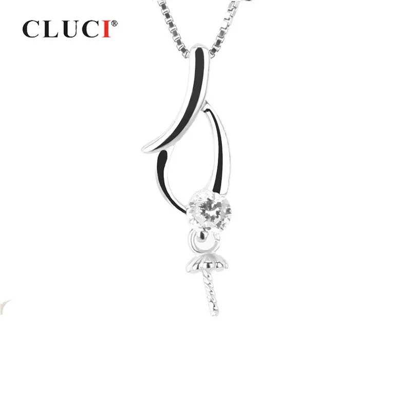 Серебряные Подвески CLUCI 925 ювелирные изделия для женщин женская подвеска с