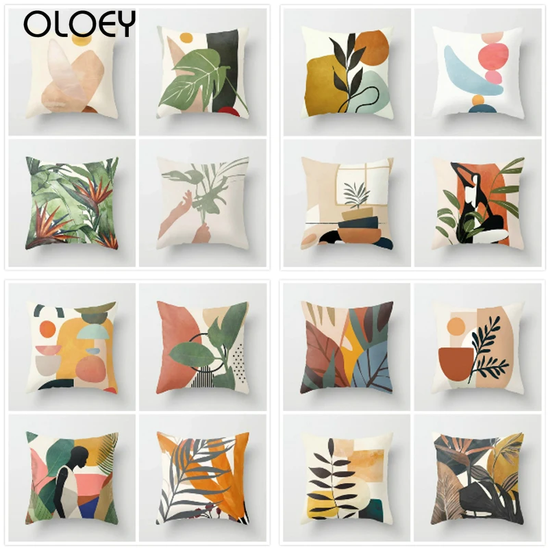 Геометрический портрет полиэстер наволочка чехол для подушки домашний диван