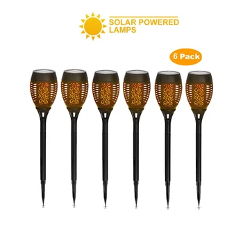 

2-8pcs Solar Flame Light Flickering lawn lamp LED Solar Flame Light Lamp Flickering Waterproof Garden Decoration Landscape Lawn