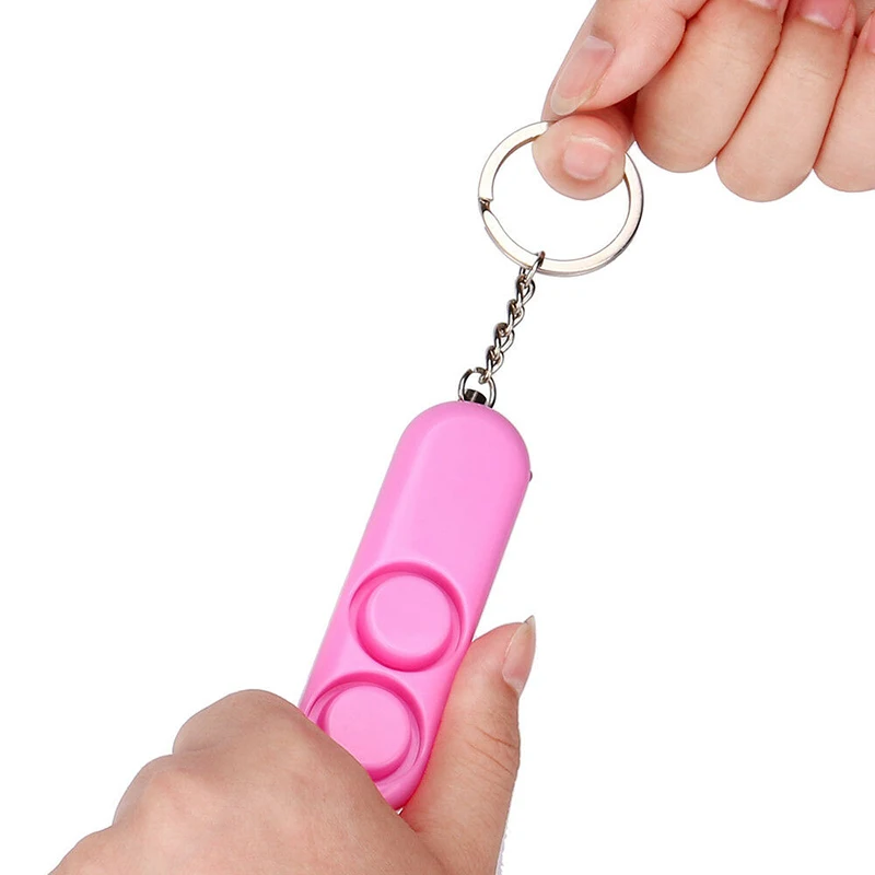 

Anti-rape Device Double Horn Alarm 120dB Loud Alert Attack Panic Safety Personal Security Keychain NOV99