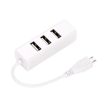

CARPRIE Micro USB to 4-port OTG Hub for Raspberry Home Travel Multi-Function Shared Charging Adapter Low Energy and Efficiency