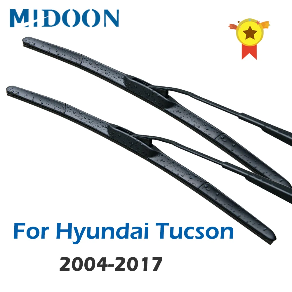 Гибридные щетки стеклоочистителя MIDOON для Hyundai Santa Fe модель с крючками 2000 по 2017 г.