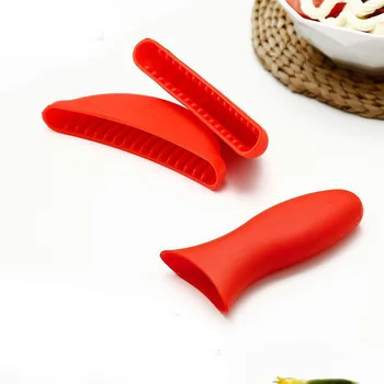 

Silicone Handle Holder Set Silicone Assist Handle Sleeve Grip Handle Cover Hot Handle Holders With 2 Trivet Potholder Grippers
