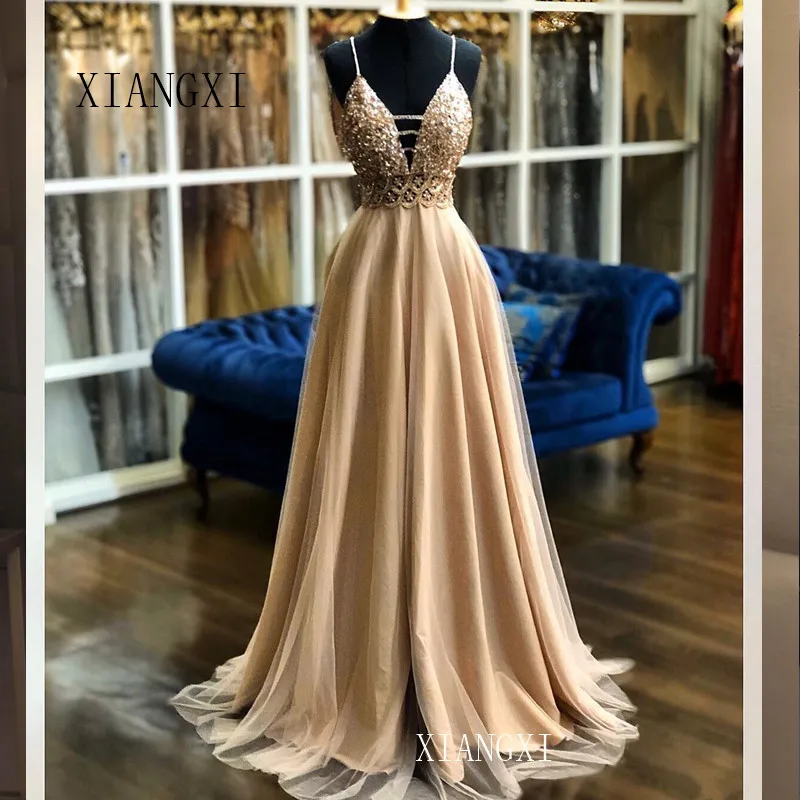 Vestidos, золотые вечерние платья, атласное ТРАПЕЦИЕВИДНОЕ длинное вечернее платье без бретелек, Формальные вечерние платья, robe de soiree