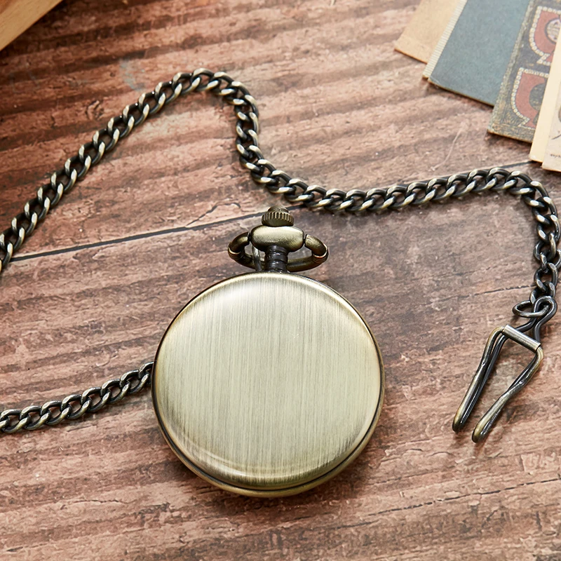 Уникальный серебряный золотой Гладкий стимпанк карманные часы для мужчин с Fob ожерелье цепь кварцевые часы для мужчин s Wo мужчин s подарок reloj de bolsillo