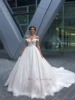 Julia Kui Off The Shoulder A Line Wedding Dress With Sweetheart Neckline Princess Court Train Bride Dress 2