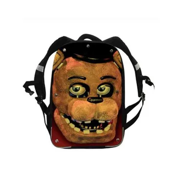 

FNAF Anime Backpacks Animal Tiger Puppy Cat Freddy Chica Foxy Boys Girls Teenager School Bags Mochila Bolsa Lunch Pencil Box