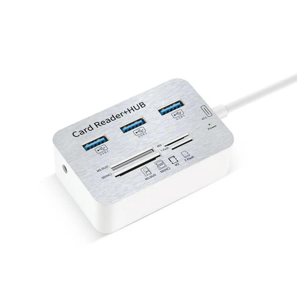 3in 1 мини-кардридер usb-хаб Combo2.0 высокоскоростной Мульти USB 2,0 концентратор USB разветвитель портативный все в одном для SD/MMC/M2