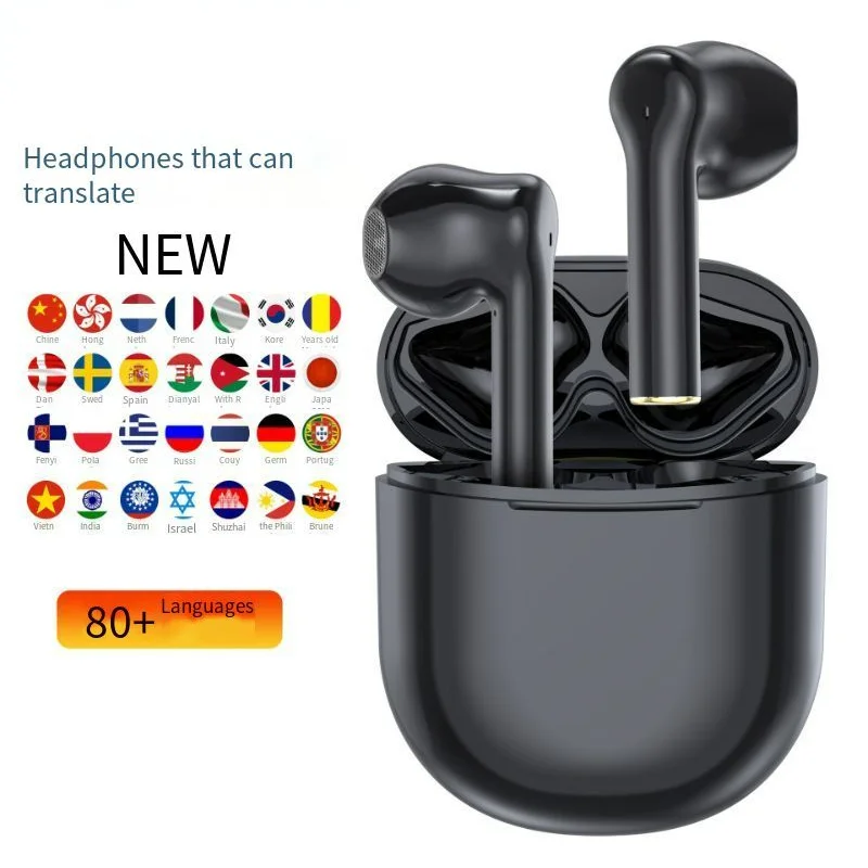 V03 Translation Headphones 80 Languages Instant Translate Smart Voice