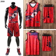 Молодежный взрослый персонализированный баскетбольный трикотаж Спортивная одежда высокого качества принт баскетбольная форма тренировочный костюм на заказ