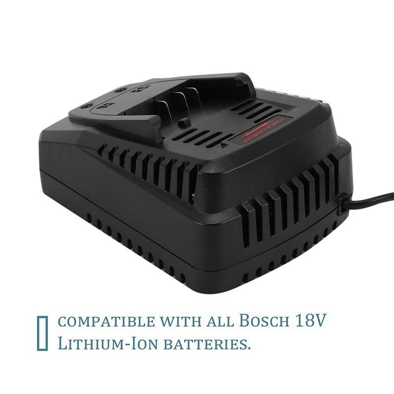 AABB-Li-Ion Battery Charger For Bosch 14.4V 18V Battery Bat609 Bat609G Bat618 Bat618G Charger Al1860Cv Al1814Cv Al1820Cv(Eu Pl