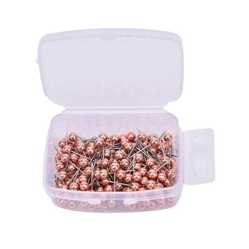 Push Pins Metal Ball Head Thumbtacks Steel Point Bulletin Board Office School Stationery 200pcs/lot