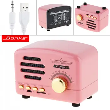 

Bonks Q8 Mini Portable Wireless Bluetooth Speaker Overweight Subwoofer Loudspeaker Support TF Card for Home Mobile Phone