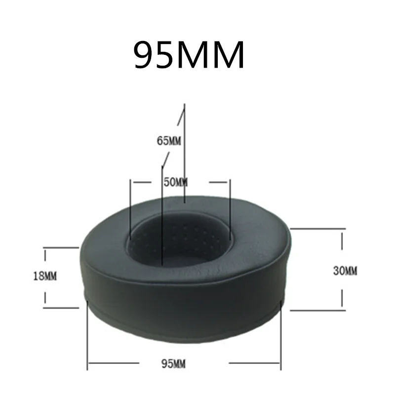 95MM Премиум протеиновые кожаные амбушюры 80 мм, 85 мм, 90 мм, 95 мм, 100 мм, 105 мм, 110 мм, для razer, для sony, наушники, амбушюры, чашки, мягкая пена с эффектом памяти - Цвет: 95MM