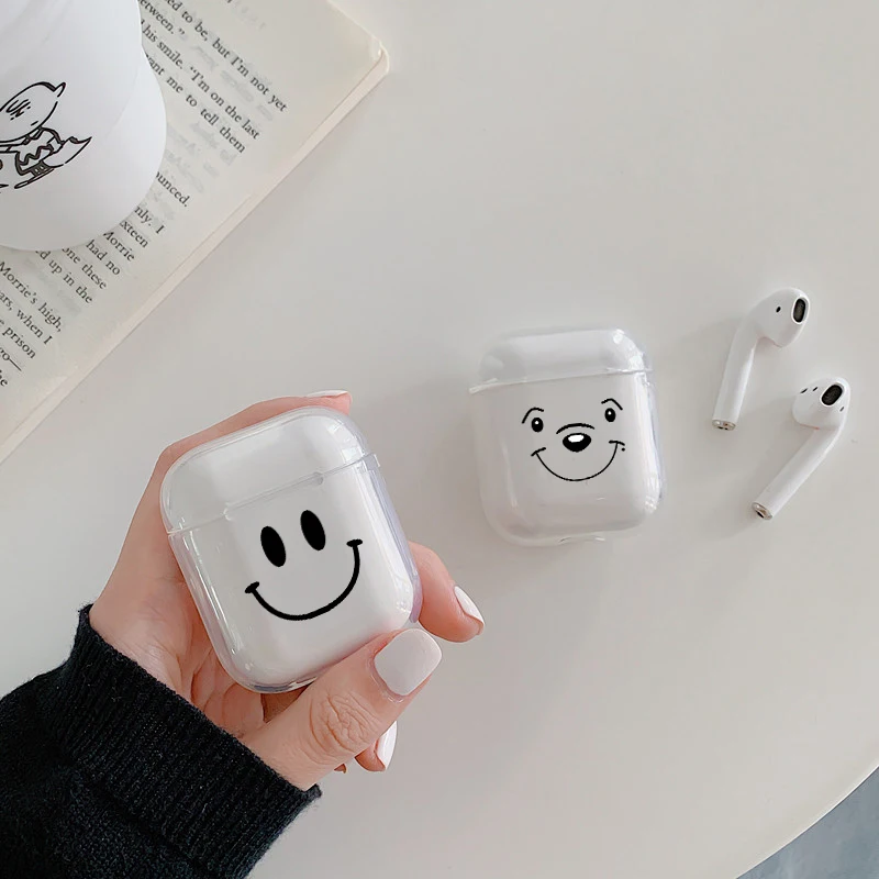 Хрустальный милый чехол для наушников для Apple AirPods, чехол из жесткого поликарбоната, прозрачный защитный чехол, аксессуары для AirPods, зарядная коробка