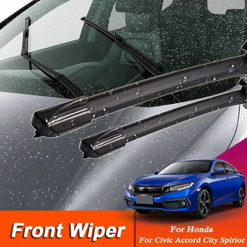 

2pcs Car Wiper Blade Windscreen Wipers For Honda City Civic Spirior Accord 2007-Present Windshield Rubber Auto Wipers Accessory