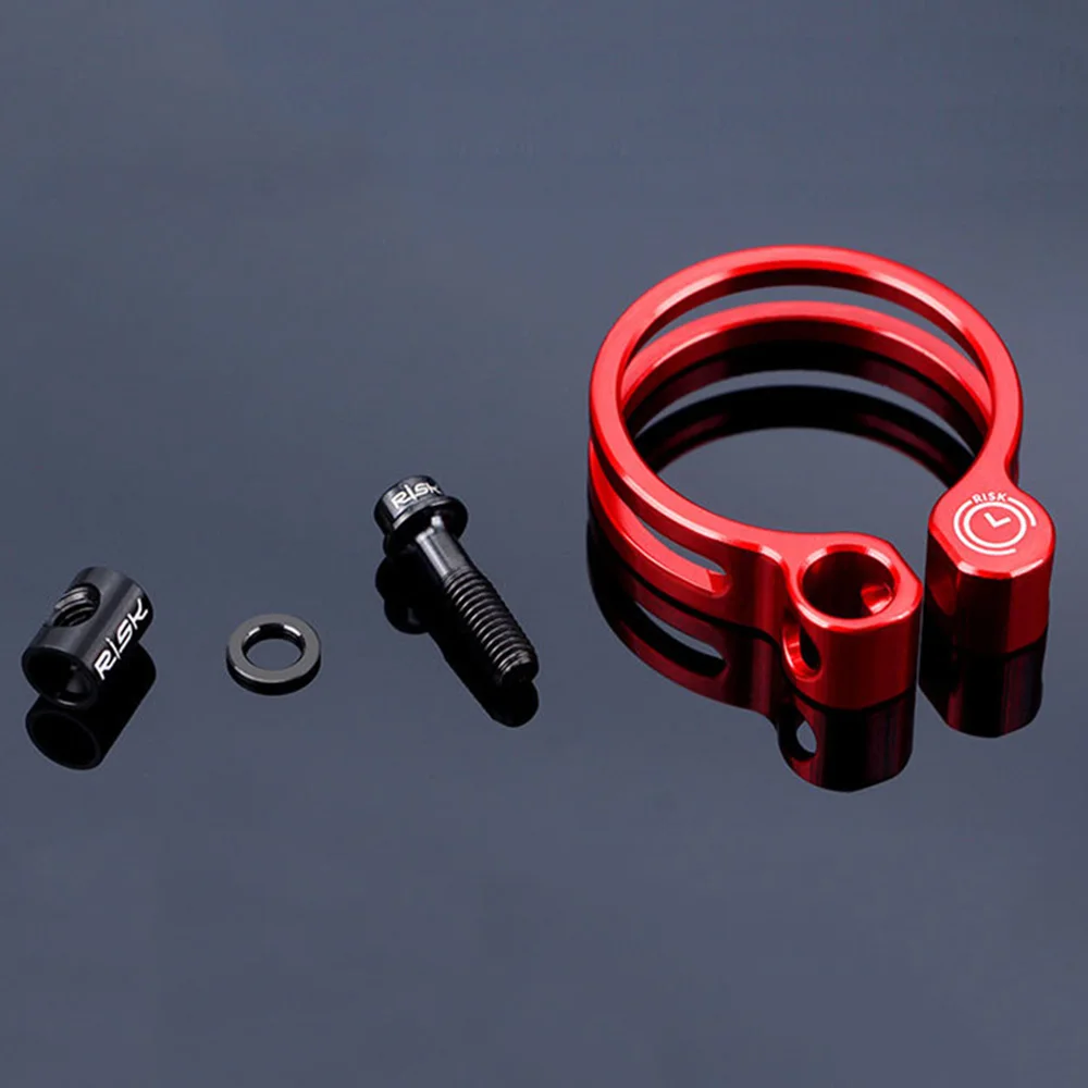 RISK Cycling Seatpost Clampping Ring Collar Clip Aluminum Titanium alloy Components 31.8/34.9mm Optional Diameter