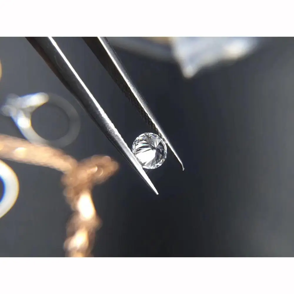 5 мм Муассанит EF цвет круглый блестящая огранка 0.5ct ювелирный браслет DIY Материал