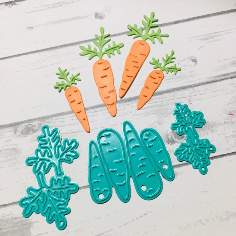

Rabbit eats carrot Metal Cutting Dies cut die mold decoration Scrapbooking Embossing paper craft mould punch stencils