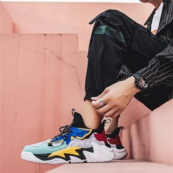 

Autumn Winter Men's advanced Trend Fashion Sport Shoes Non-slip Footwears Personality Running Shoes Soft bottom Walking Shoes