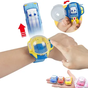 

New 2 in 1 Mini Remote Control Watch RC Car Toy Model Children Catapult Vibrating Car Educational Toys Best Gift For Children