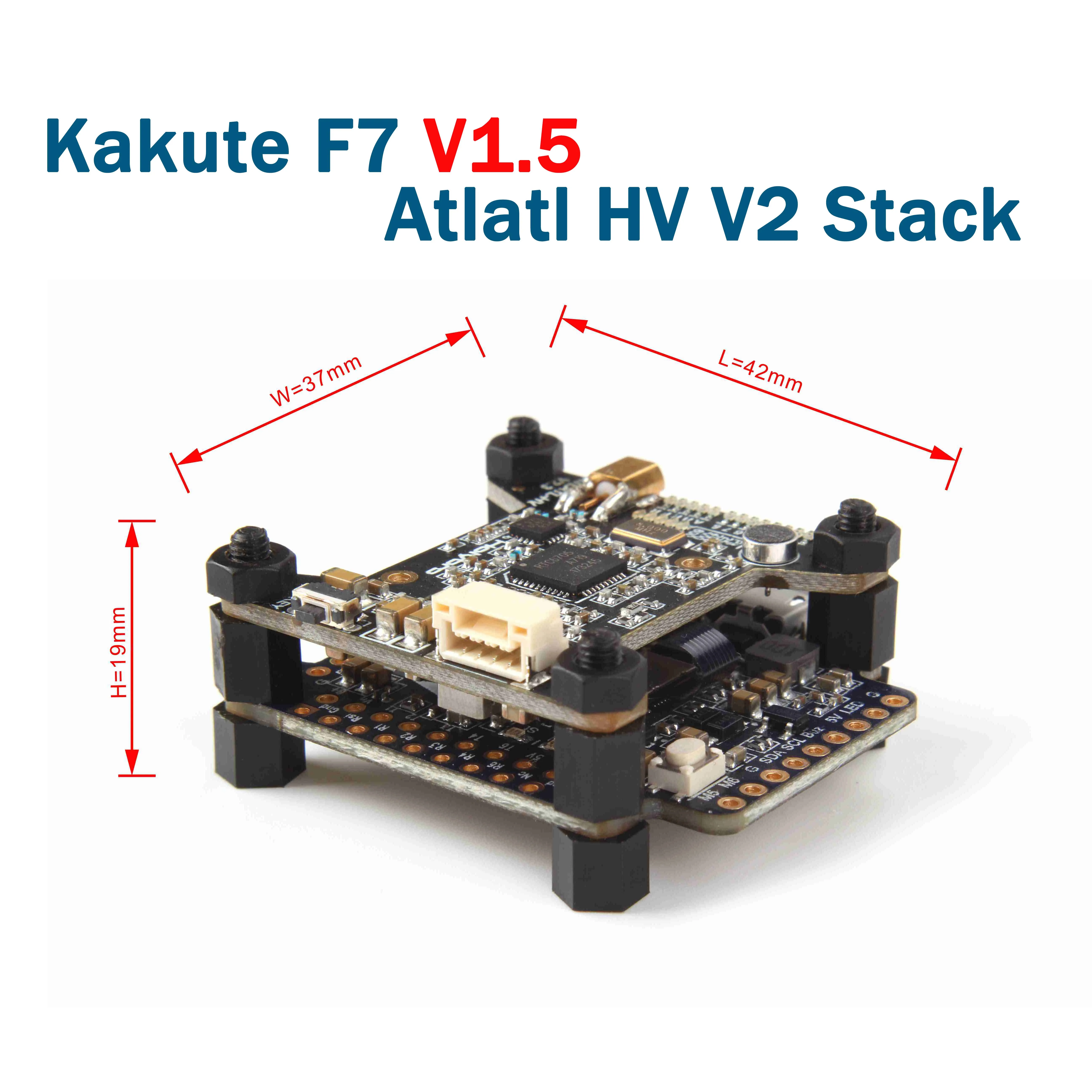 Holybro Kakute F7 V1.5 FC и Holybro Atlatl HV V2 5,8G/видеопередатчиком и Holybro Tekko32 4-в-1 35A ESC комбо для FPV RC - Цвет: F7 V1.5 Atlatl HV V2