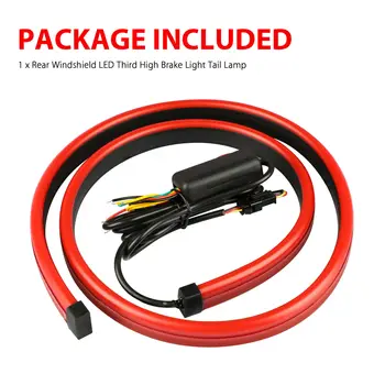

40.6inch Car lights Energy saving Signal light Warning Light DC12V LED Red 103cm