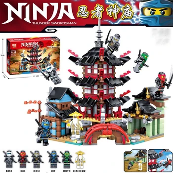 

Phantom Ninja Temple building blocks DIY assembled children's educational building block toys Gift For Kids