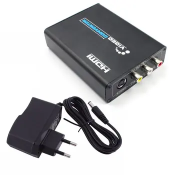 

AV S-Video to HDMI CVBS Video Converter HDMI to SVIDEO+S VIDEO Switcher Adaptor HD 3RCA PAL/NTSC Switch for TV PC