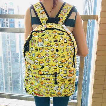 

LISM Gudetama Oxford Backpacks Rucksacks Cartoon Backpack Casual Student Schoolbags travel Knapsack Unisex