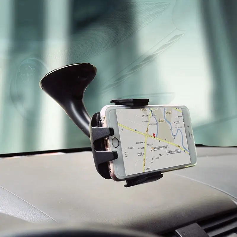 Universal Car Windshield Mount Holder Strong Suction Vaccum Chuck Phone Holder Stand For Iphone 4S 5 5S 6 7 Plus Galaxy
